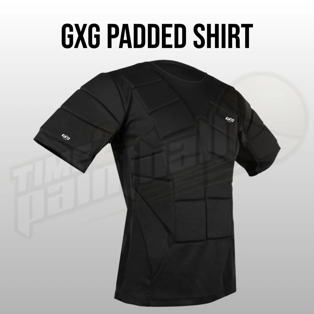 GXG Padded Shirt - Black - Time 2 Paintball