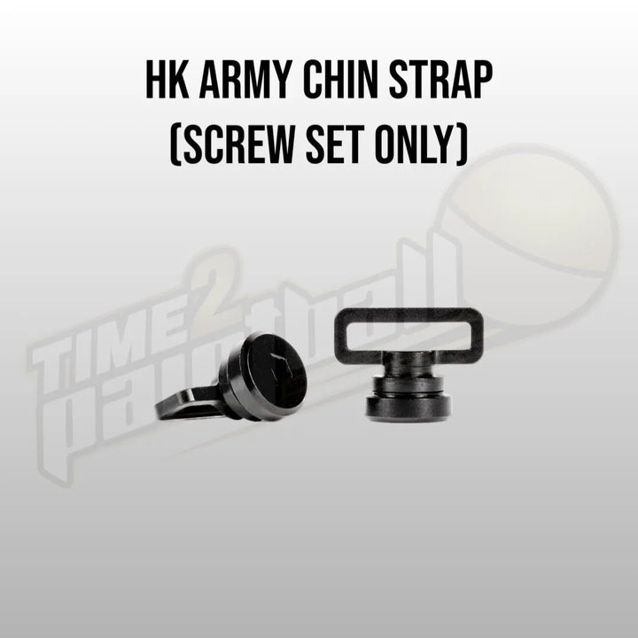 HK Army Aluminum Chin Strap Screw Set - Black - Time 2 Paintball