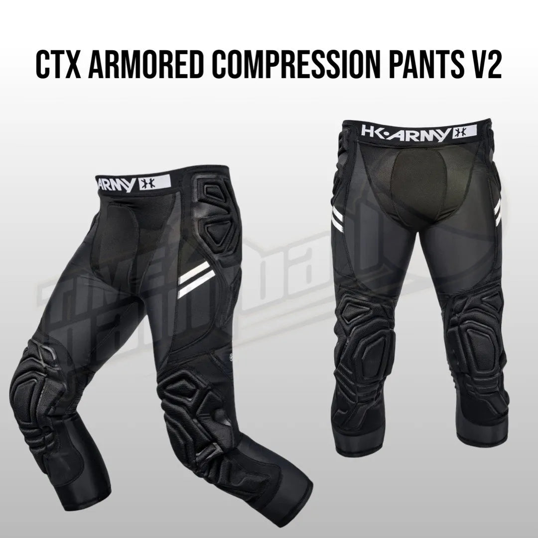 HK Army CTX Armored Compression Pants V2 - BLACK - Time 2 Paintball