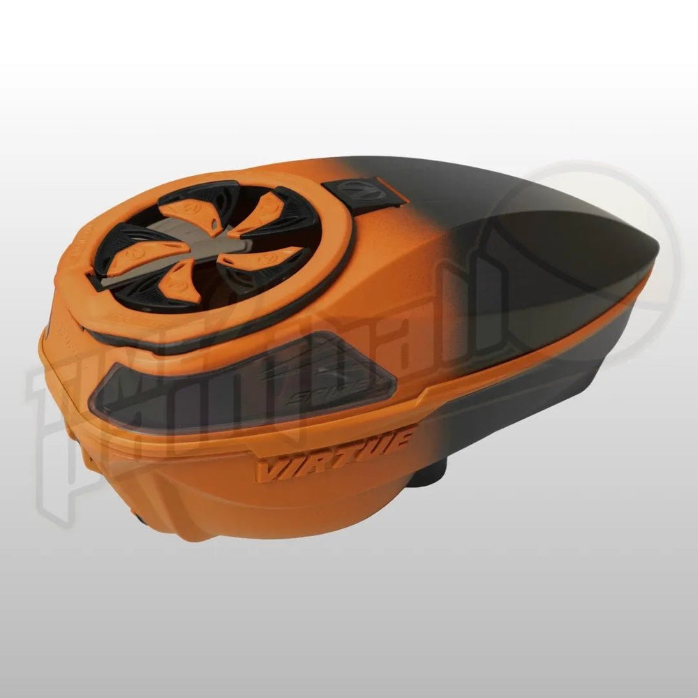 Virtue Spire V (5) Loader - Orange Black Fade - Time 2 Paintball