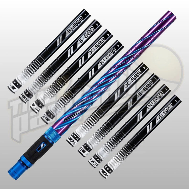 HK Army LAZR Elite Orbit Barrel Kit AC 15" Blue/Purple Black Inserts - Time 2 Paintball