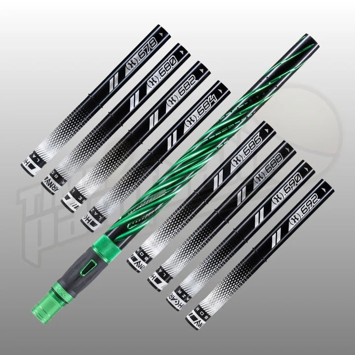 HK Army LAZR Elite Orbit Barrel Kit AC 15" Dust Green Black Inserts - Time 2 Paintball