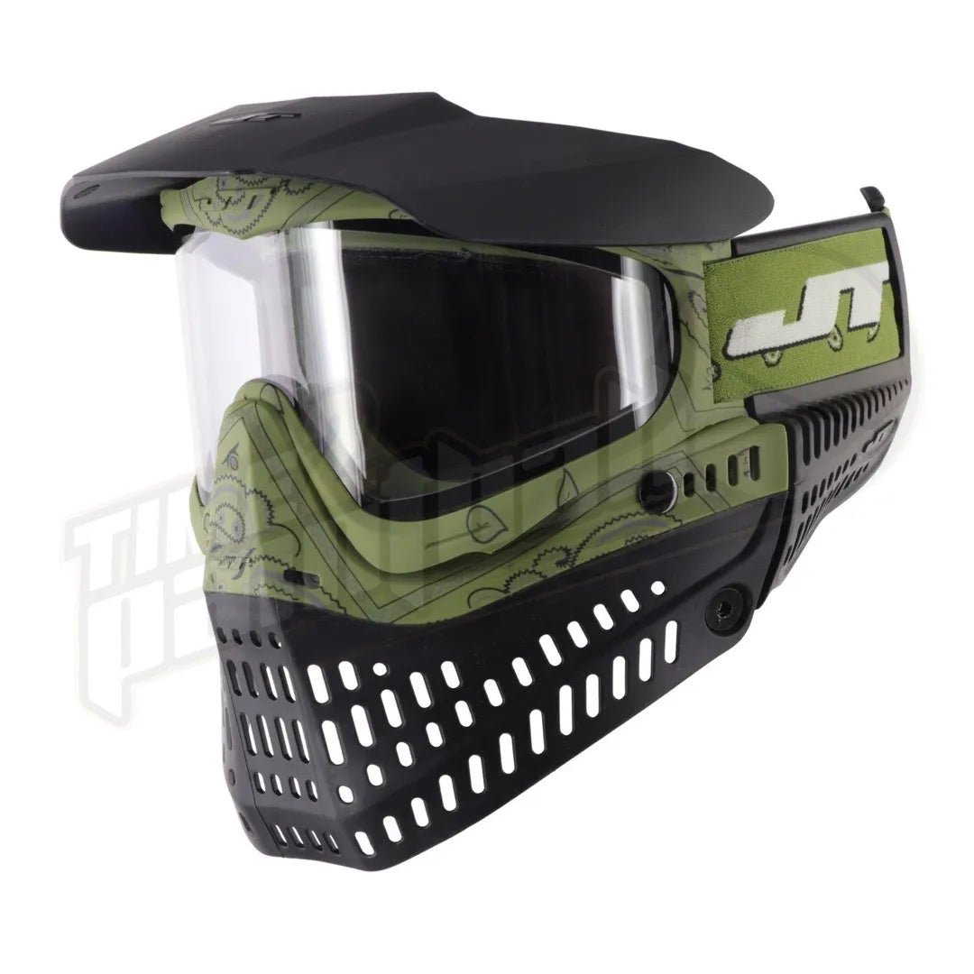 JT Proflex LE Bandana Green w/ Clear & Smoke Lenses - Time 2 Paintball