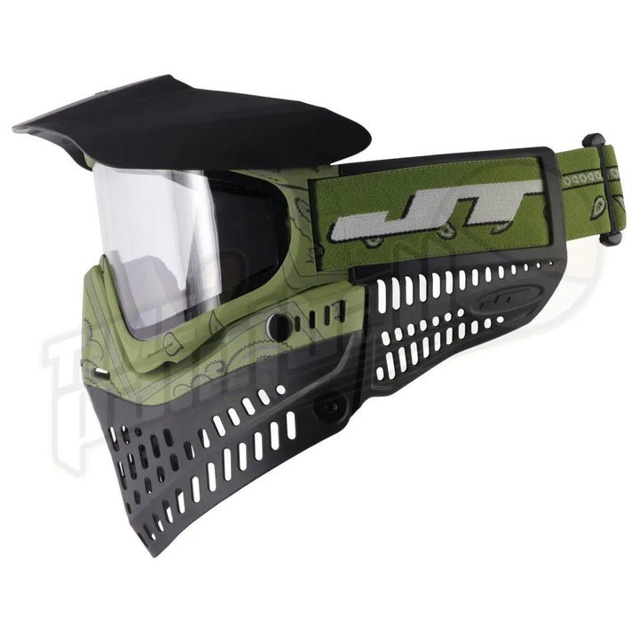 JT Proflex LE Bandana Green w/ Clear & Smoke Lenses - Time 2 Paintball