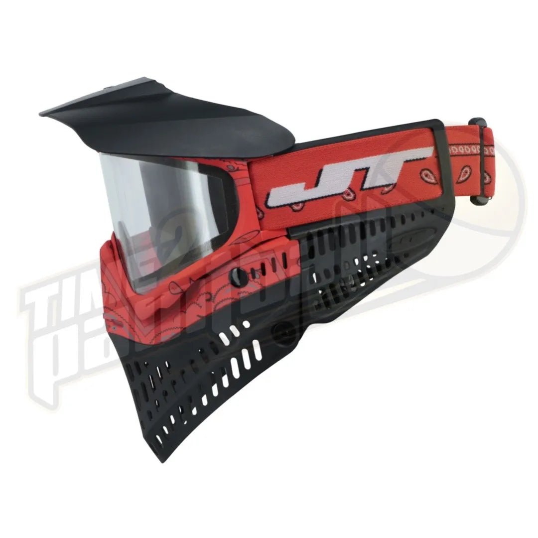 JT Proflex LE Bandana Red w/ Clear & Smoke Lenses - Time 2 Paintball