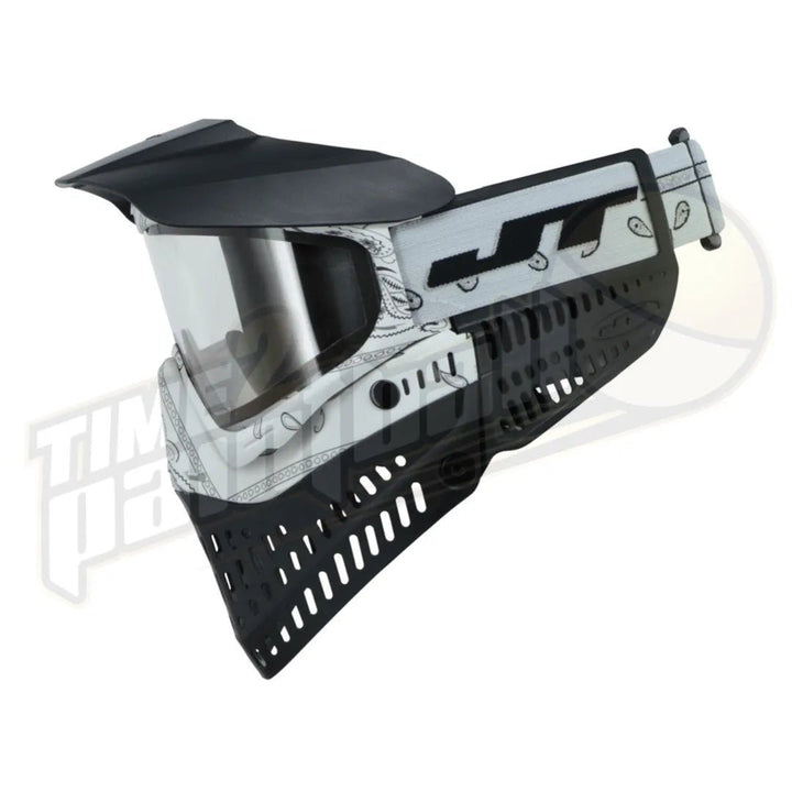 JT Proflex LE Bandana White w/ Clear & Smoke Lenses - Time 2 Paintball