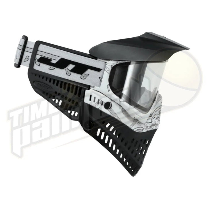 JT Proflex LE Bandana White w/ Clear & Smoke Lenses - Time 2 Paintball