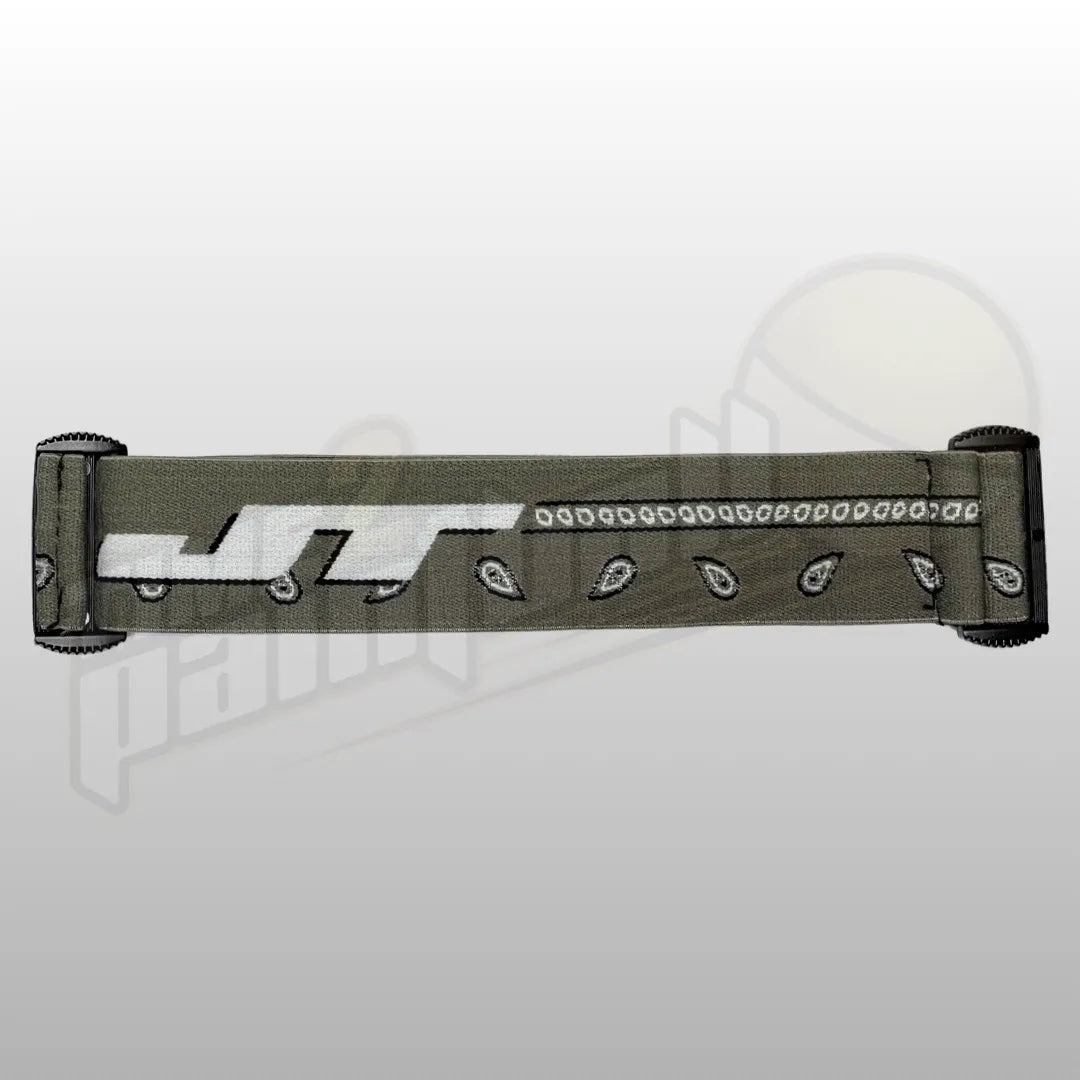 JT Spectra Proflex Parts - LE BANDANA Woven Goggle Strap - Grey - Time 2 Paintball