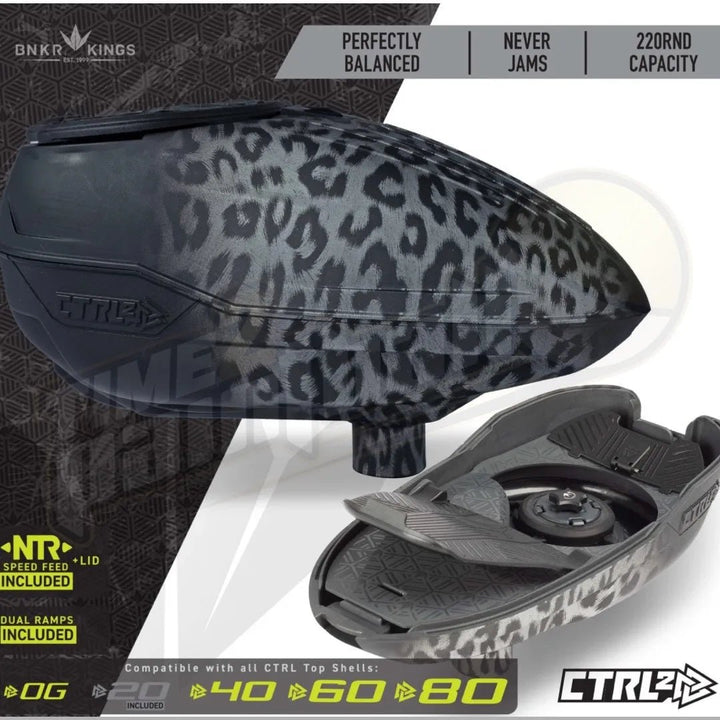 BunkerKings CTRL2 Loader - Black Leopard - Time 2 Paintball