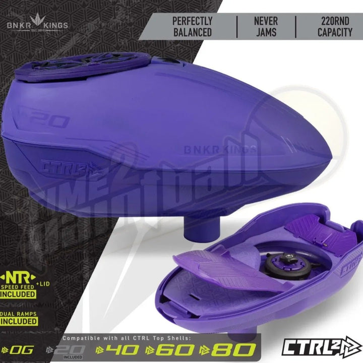 BunkerKings CTRL2 Loader - Dark Purple - Time 2 Paintball