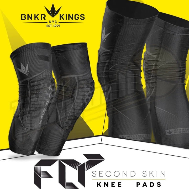 BunkerKings Fly Compression Knee Pads - Time 2 Paintball