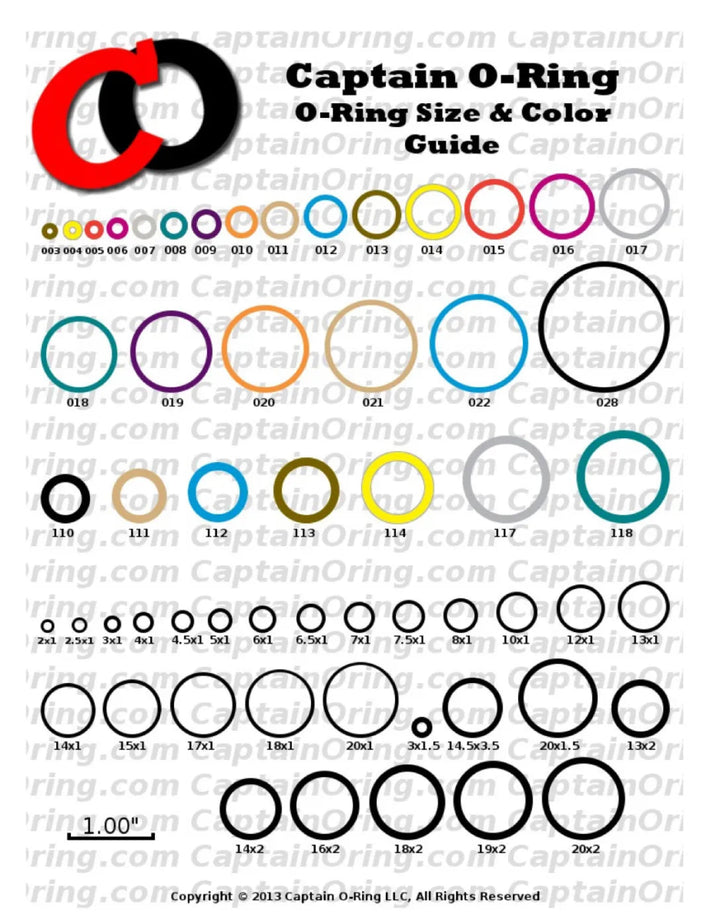 Captain Oring 3X Rebuild Kit Tippmann (COLOR) - 98 / A5 / X7 - Time 2 Paintball