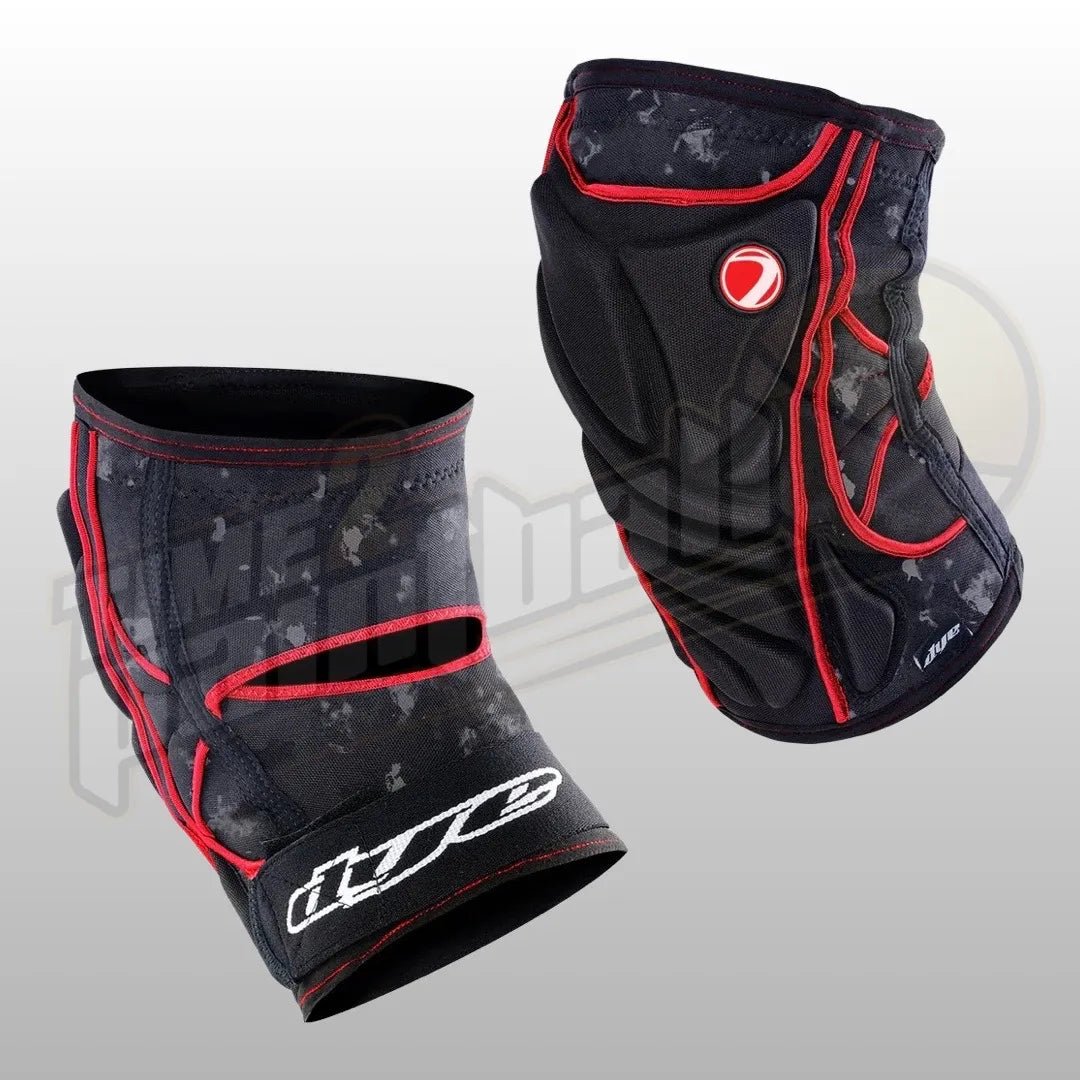 DYE Performance Knee Pads - DYEcam Black/Red - Time 2 Paintball