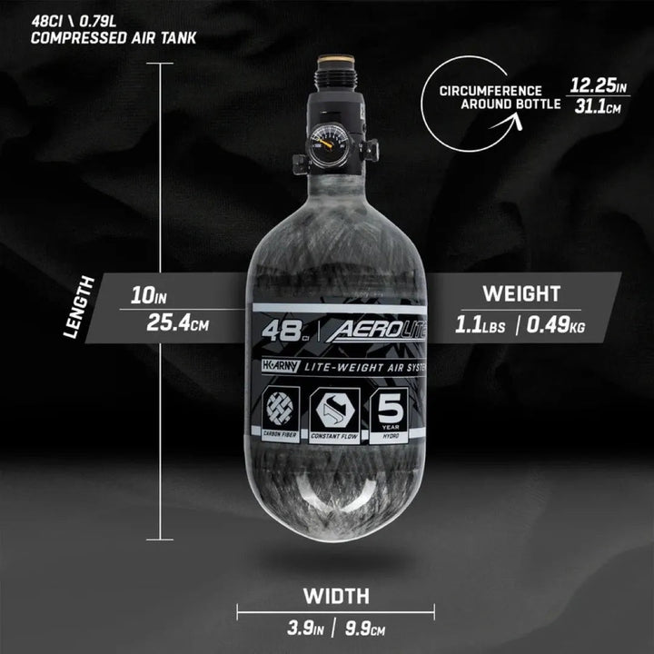 HK Army Aerolite Carbon Fiber Tank 48/4500 - Time 2 Paintball