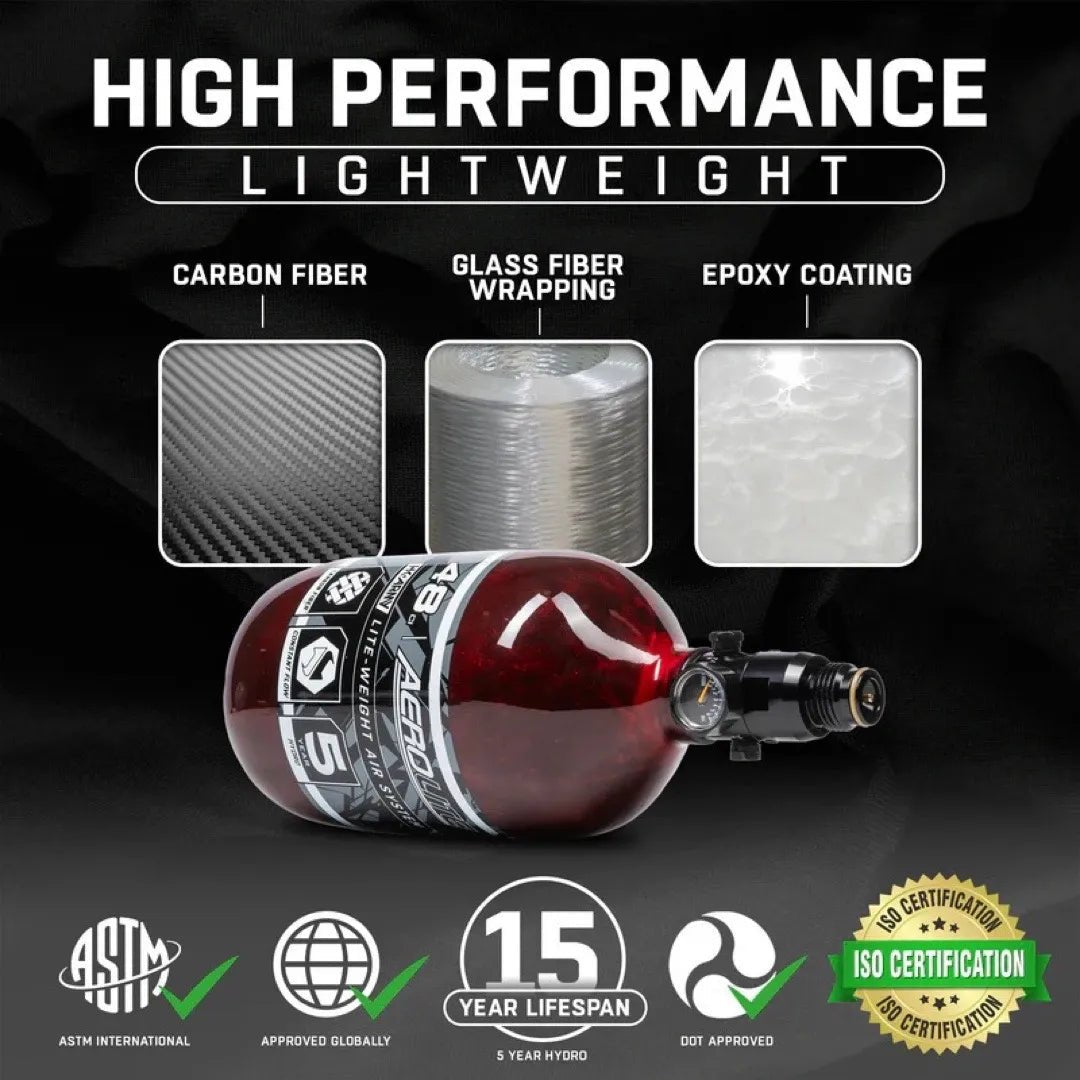 HK Army Aerolite Carbon Fiber Tank 48/4500 - Time 2 Paintball