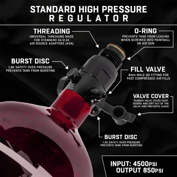 HK Army Aerolite Carbon Fiber Tank 48/4500 - Time 2 Paintball