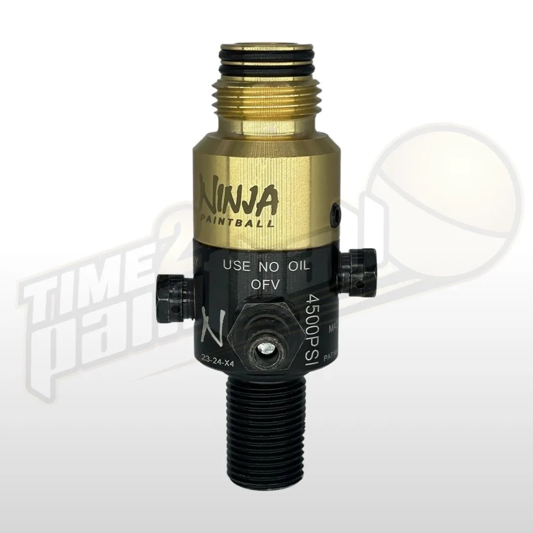 Ninja Tank Regulator - 4500 PSI - Brass - Time 2 Paintball