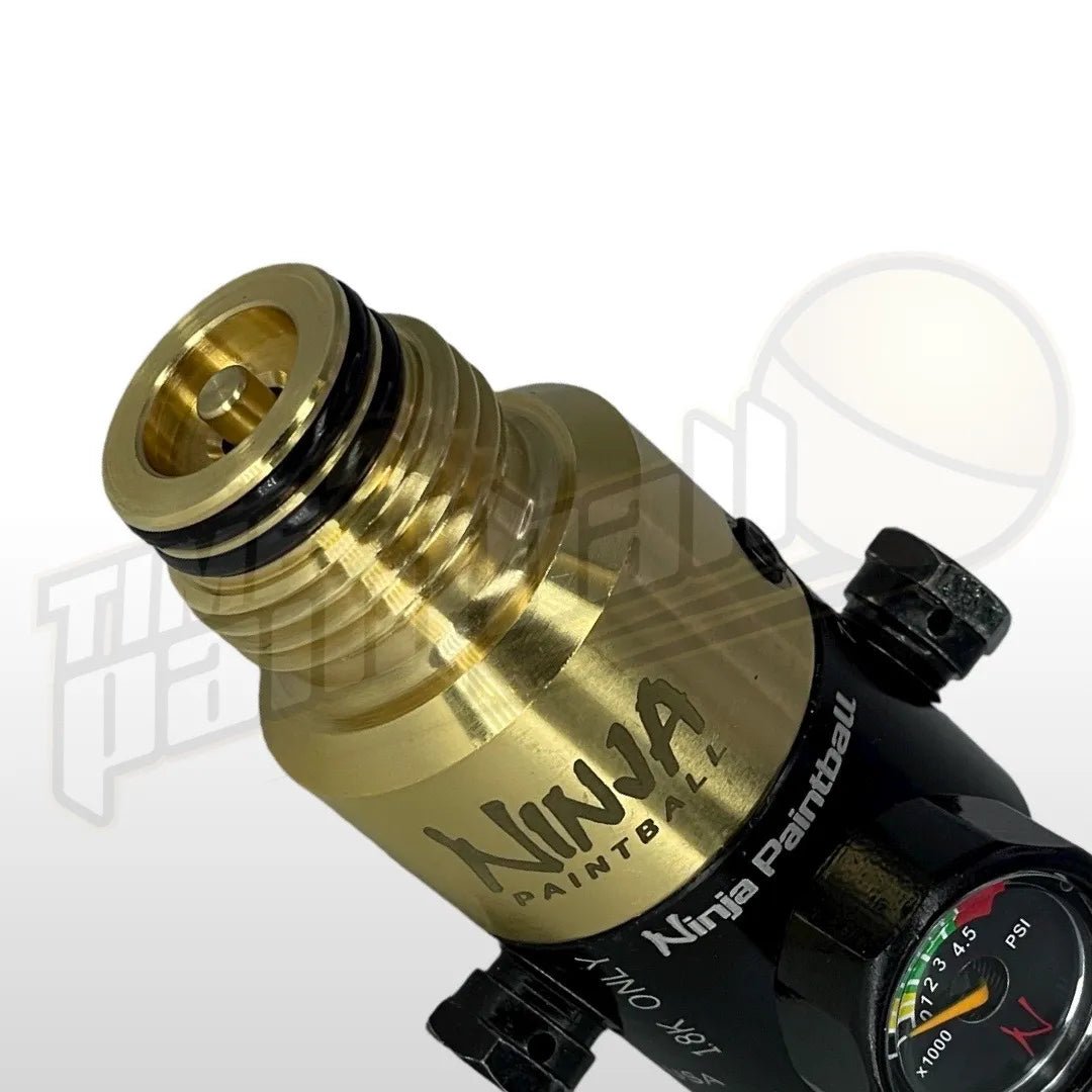 Ninja Tank Regulator - 4500 PSI - Brass - Time 2 Paintball