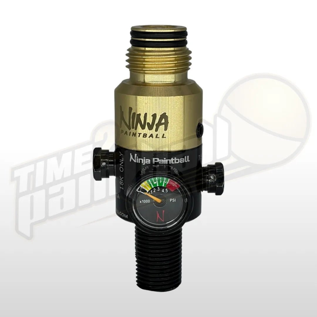 Ninja Tank Regulator - 4500 PSI - Brass - Time 2 Paintball