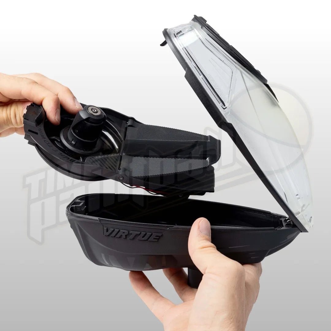 Virtue Spire V (5) Loader - Dust Crystal Clear Black - Time 2 Paintball