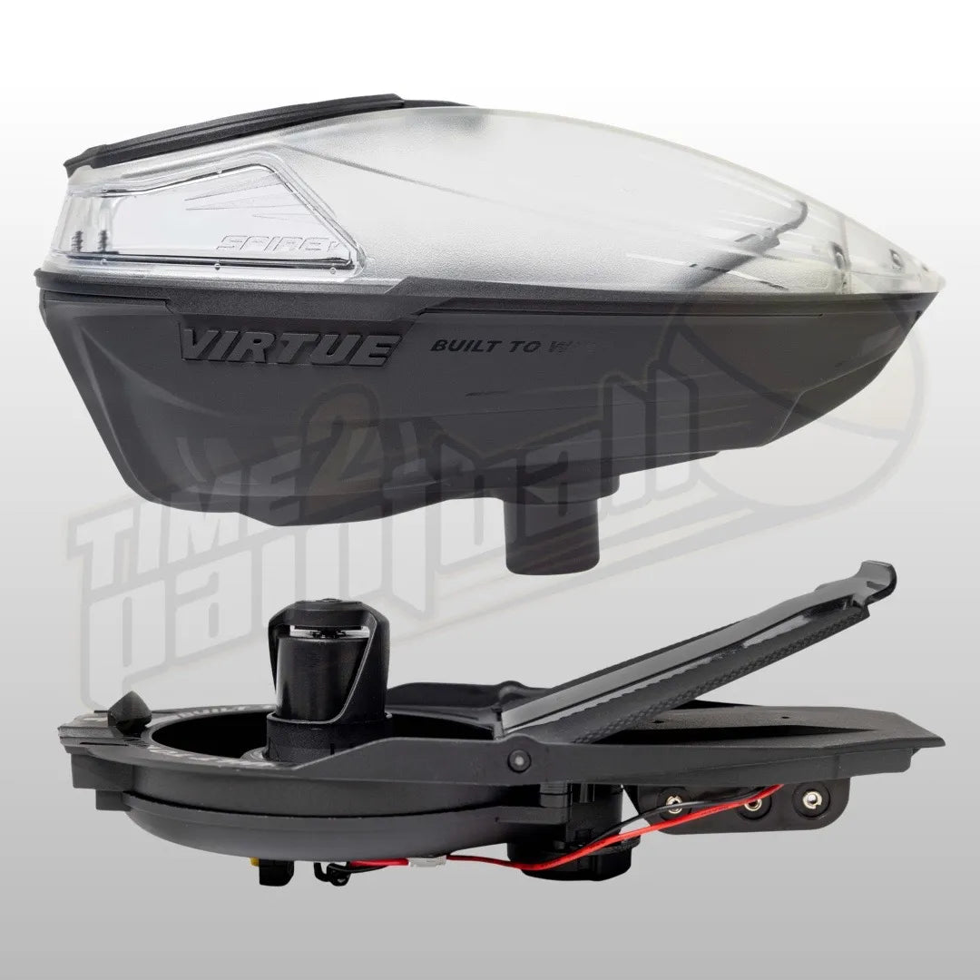 Virtue Spire V (5) Loader - Dust Crystal Clear Black - Time 2 Paintball