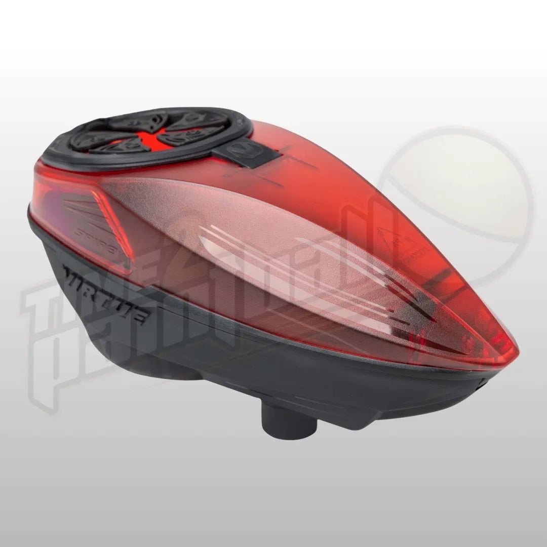 Virtue Spire V (5) Loader - Dust Crystal Red Black - Time 2 Paintball