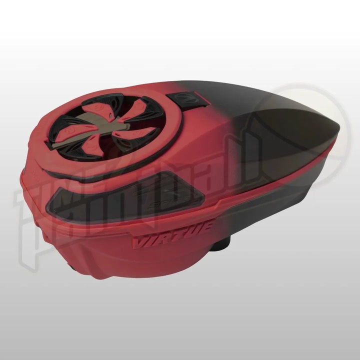 Virtue Spire V (5) Loader - Red Black Fade - Time 2 Paintball