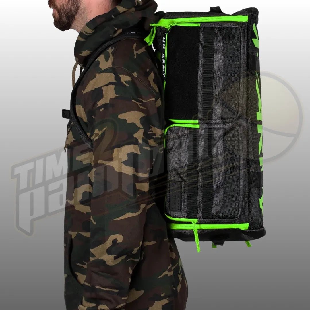 HK Army Expand Backpack Shroud Black/Green - Time 2 Paintball