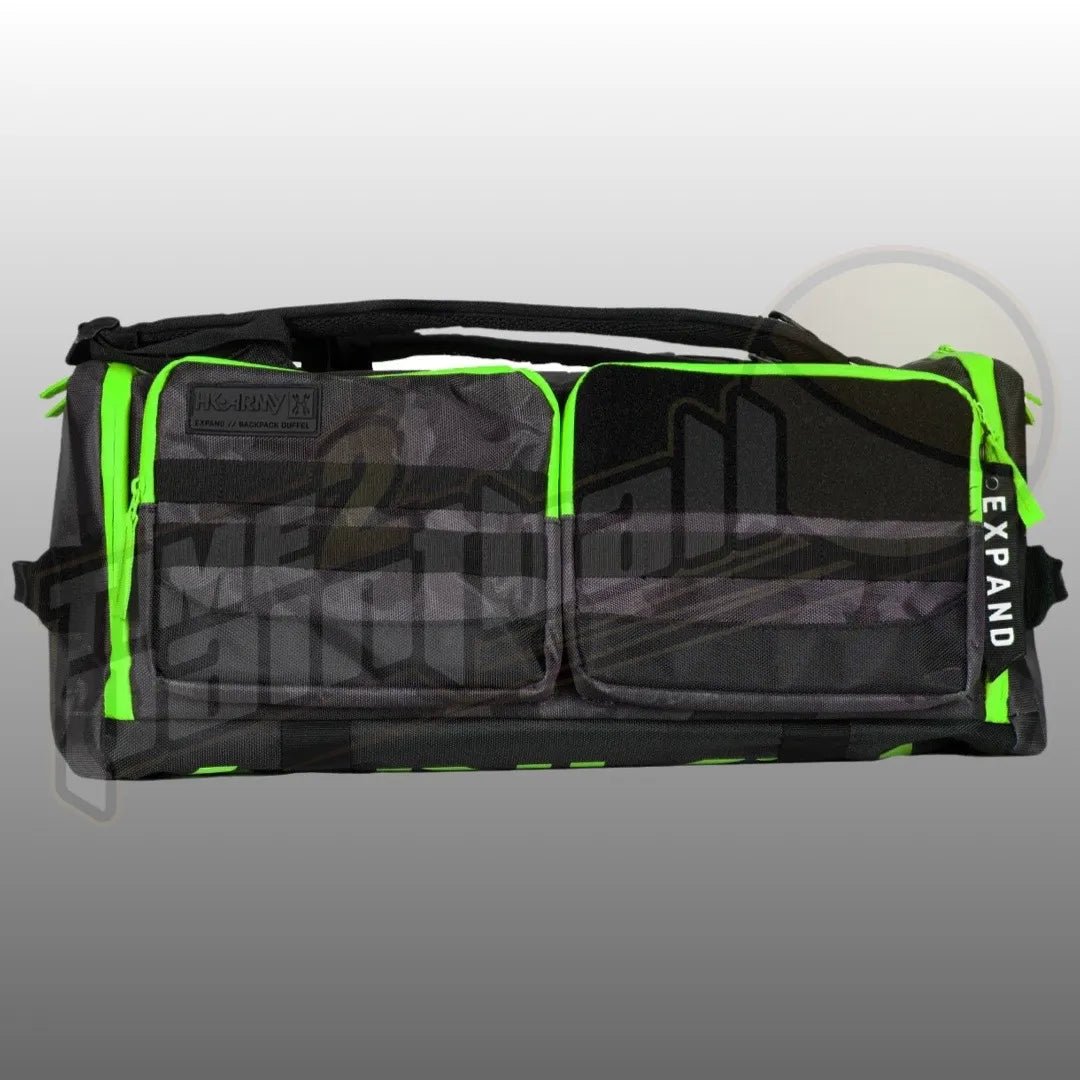 HK Army Expand Backpack Shroud Black/Green - Time 2 Paintball