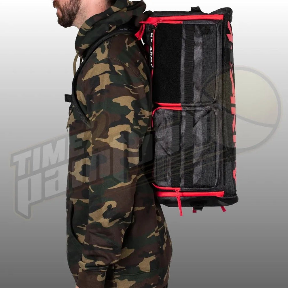 HK Army Expand Backpack Shroud Black/Red - Time 2 Paintball