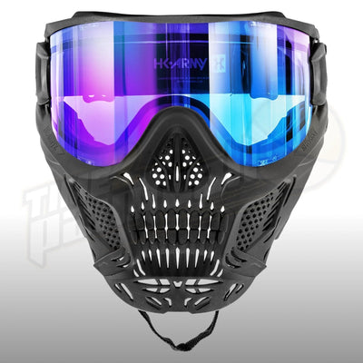 HK Army HSTL Skull Goggle Reaper Black w/ Ice Lens - Time 2 Paintball
