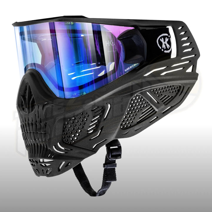 HK Army HSTL Skull Goggle Reaper Black w/ Ice Lens - Time 2 Paintball