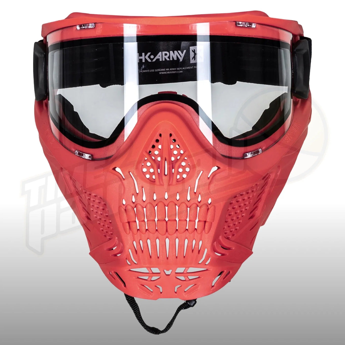 HK Army HSTL Skull Goggle Red w/ Clear Lens - Time 2 Paintball