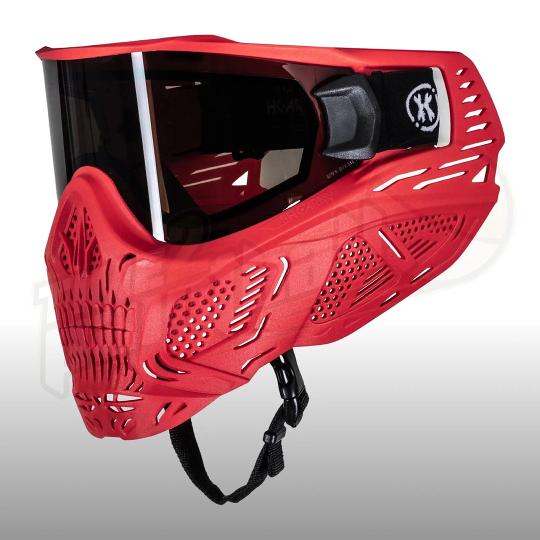 HK Army HSTL Skull Goggle Sinner Red w/ Smoke Lens - Time 2 Paintball