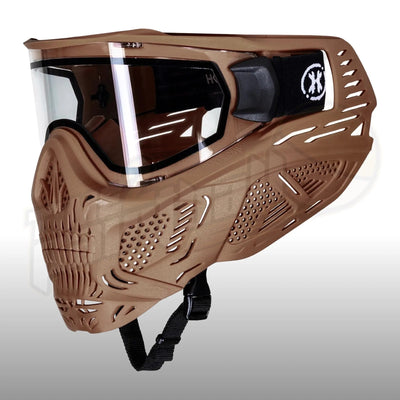HK Army HSTL Skull Goggle Tan w/ Clear Lens - Time 2 Paintball