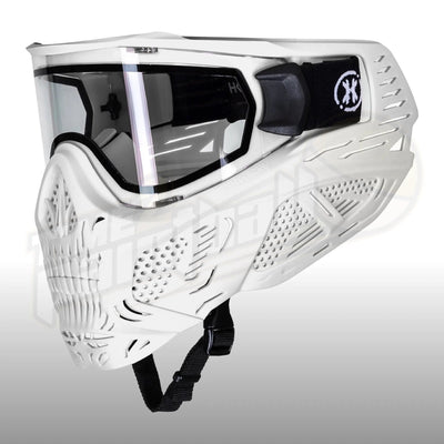 HK Army HSTL Skull Goggle White w/ Clear Lens - Time 2 Paintball
