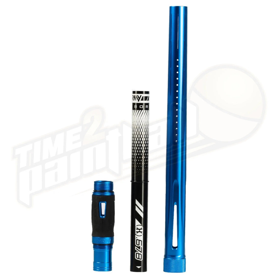 HK Army LAZR Barrel Kit AC 15" Dust Blue Black Inserts - Time 2 Paintball