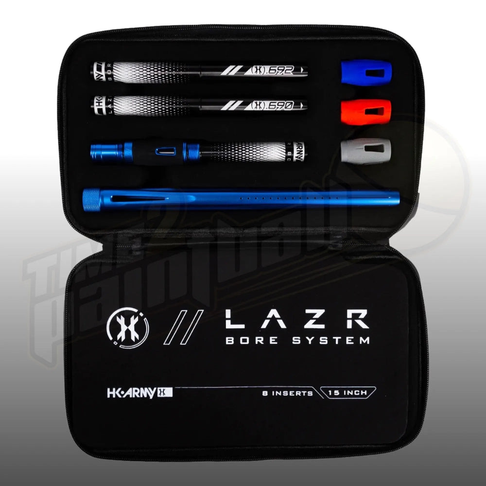 HK Army LAZR Barrel Kit AC 15" Dust Blue Black Inserts - Time 2 Paintball