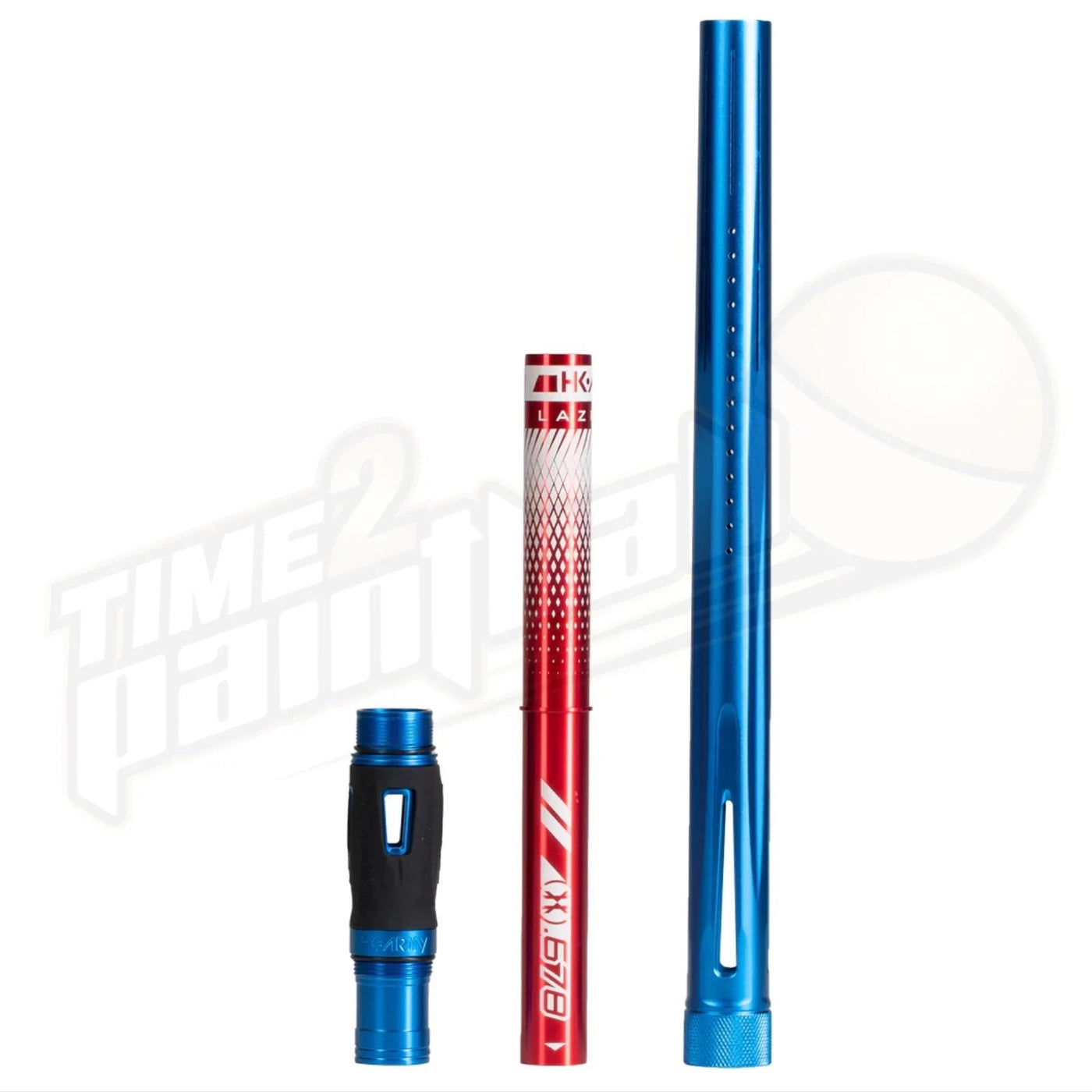 HK Army LAZR Barrel Kit AC 15" Dust Blue Color Inserts - Time 2 Paintball