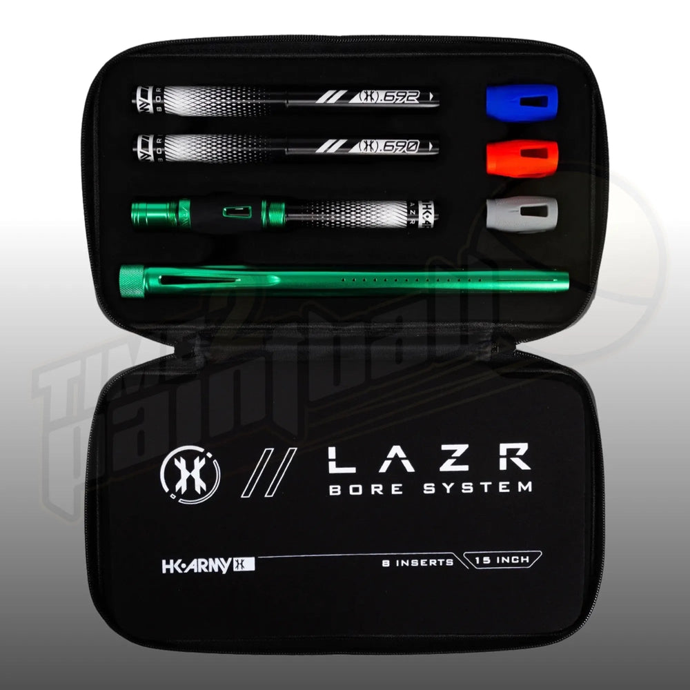 HK Army LAZR Barrel Kit AC 15" Dust Green Black Inserts - Time 2 Paintball