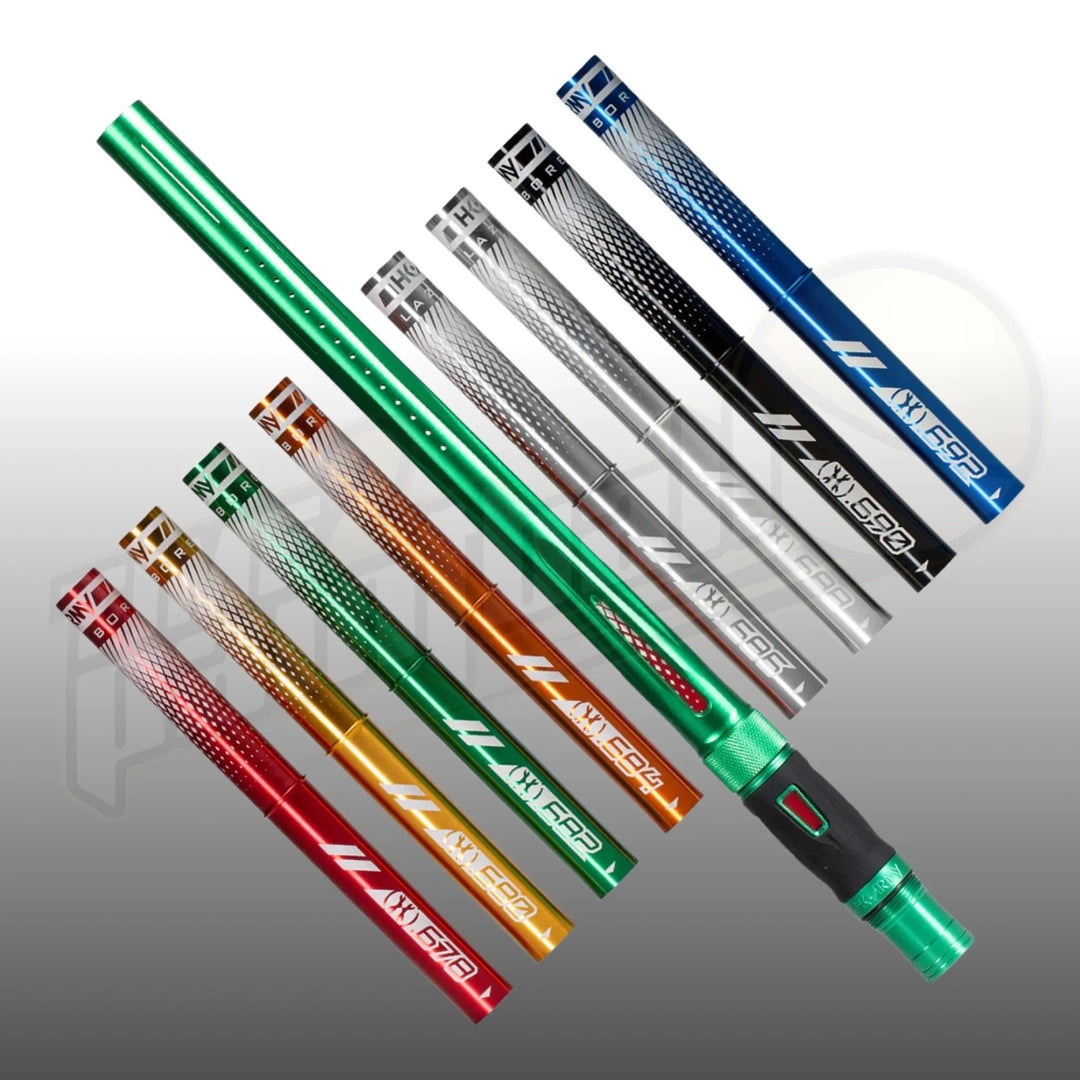 HK Army LAZR Barrel Kit AC 15" Dust Green Color Inserts - Time 2 Paintball