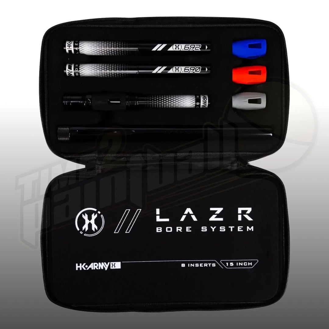 HK Army LAZR Barrel Kit AC 15" Polish Black Black Inserts - Time 2 Paintball