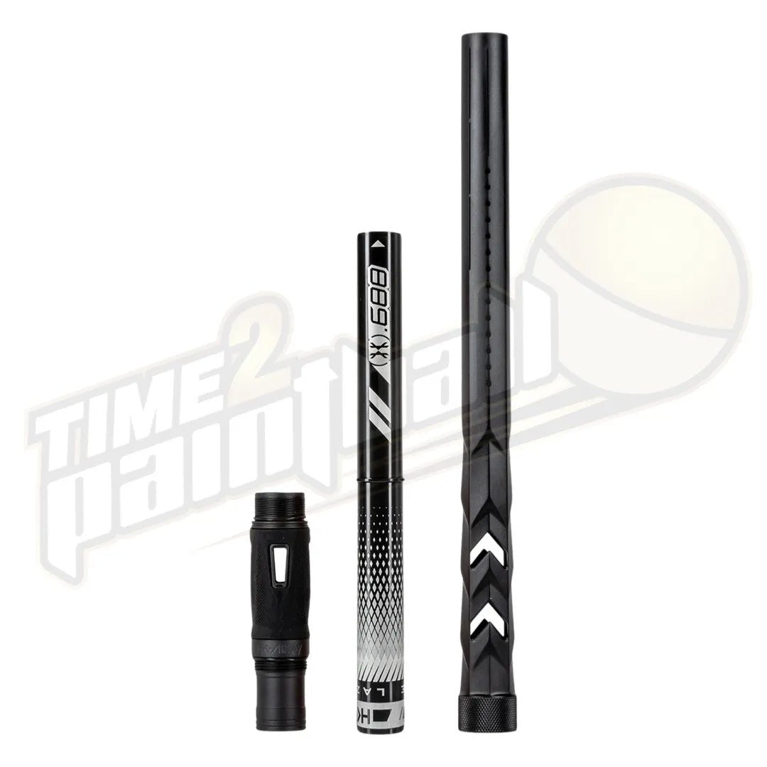 HK Army LAZR Elite FOSSIL Barrel Kit AC 15" Dust Black Color Inserts - Time 2 Paintball