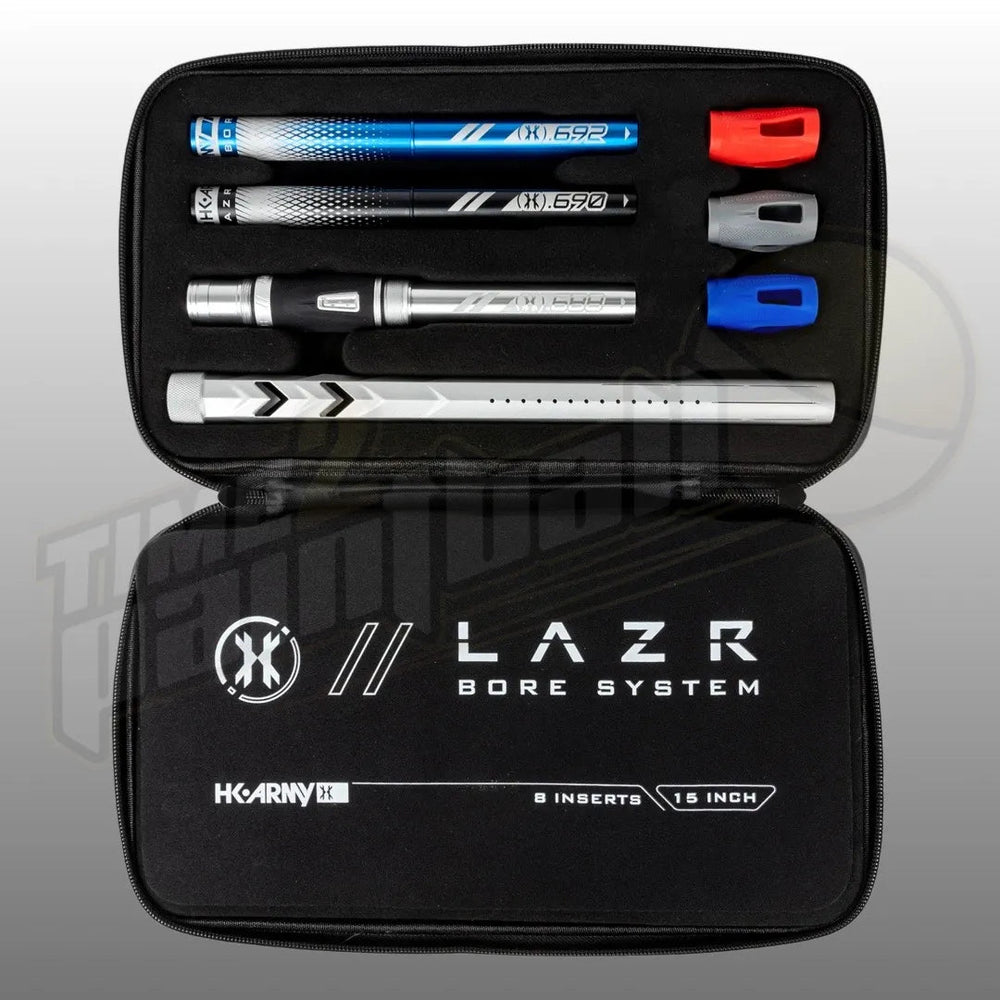 HK Army LAZR Elite FOSSIL Barrel Kit AC 15" Dust Silver Color Inserts - Time 2 Paintball