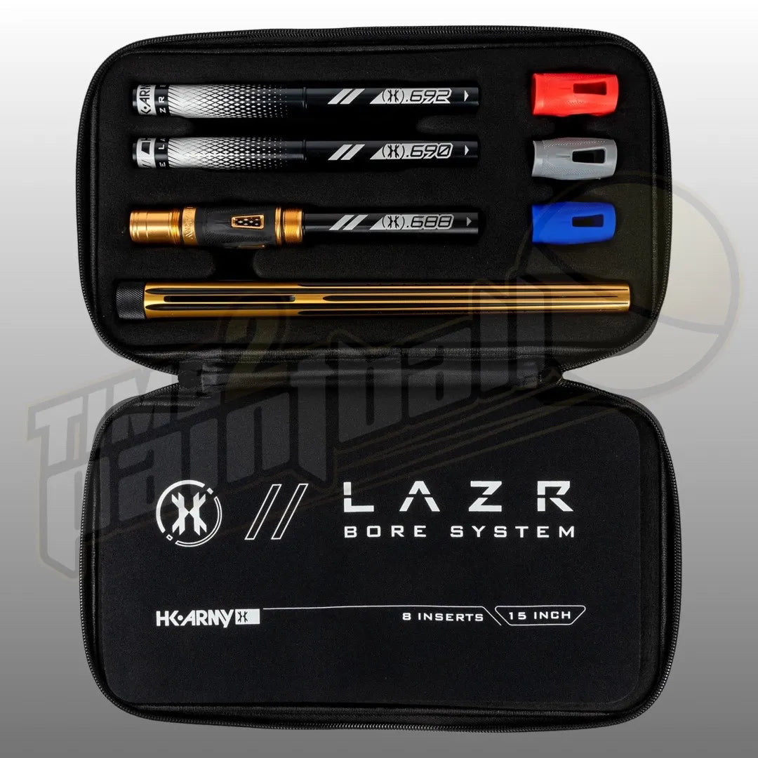 HK Army LAZR Elite NOVA Barrel Kit AC 15" Gold/Black Black Inserts - Time 2 Paintball