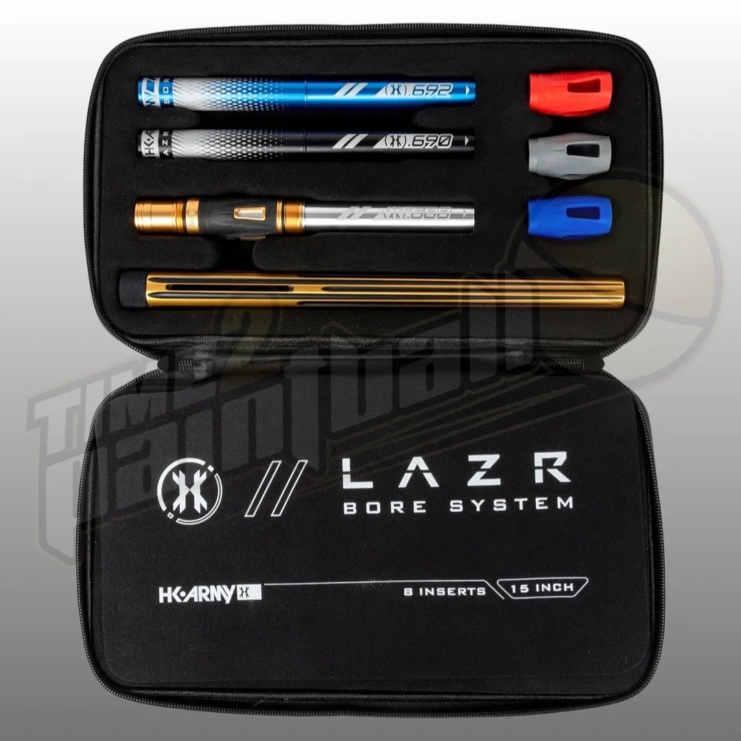 HK Army LAZR Elite NOVA Barrel Kit AC 15" Gold/Black Color Inserts - Time 2 Paintball
