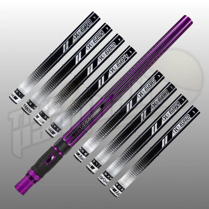 HK Army LAZR Elite NOVA Barrel Kit AC 15" Purple/Black Black Inserts - Time 2 Paintball