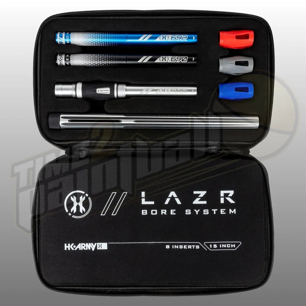 HK Army LAZR Elite NOVA Barrel Kit AC 15" Silver/Black Color Inserts - Time 2 Paintball