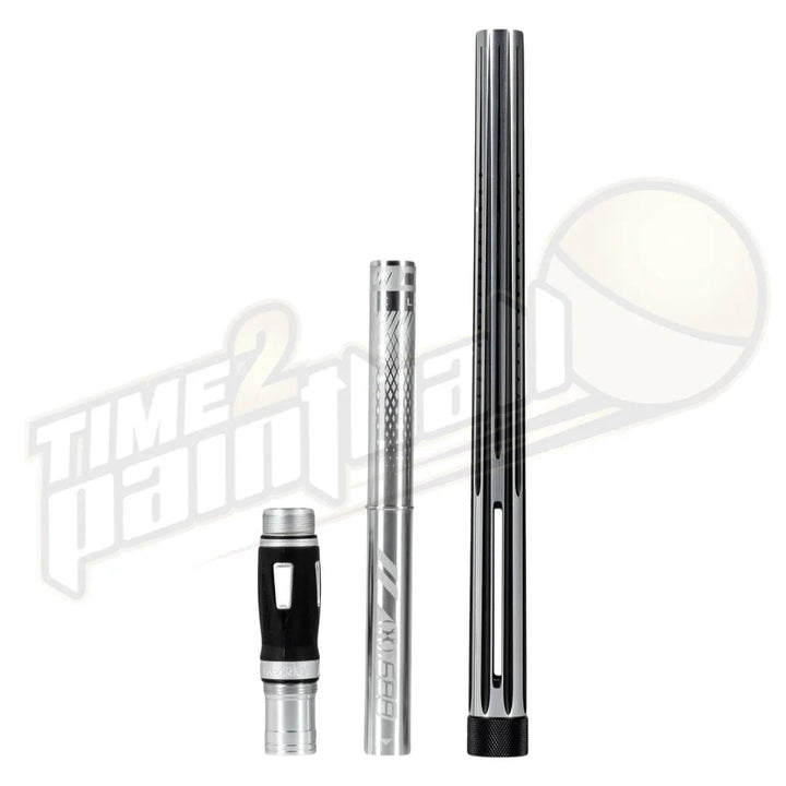 HK Army LAZR Elite NOVA Barrel Kit AC 15" Silver/Black Color Inserts - Time 2 Paintball