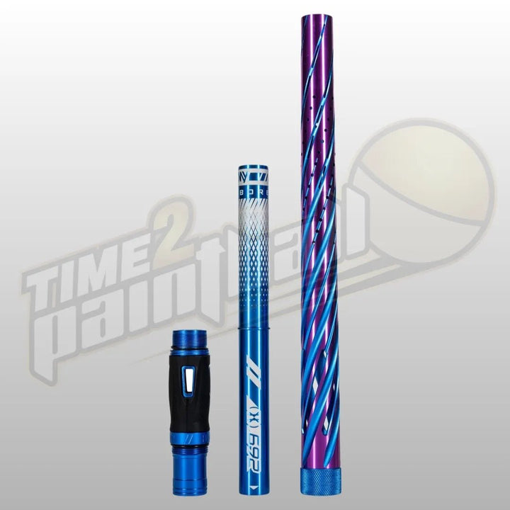 HK Army LAZR Elite Orbit Barrel Kit AC 15" Blue/Purple Color Inserts - Time 2 Paintball